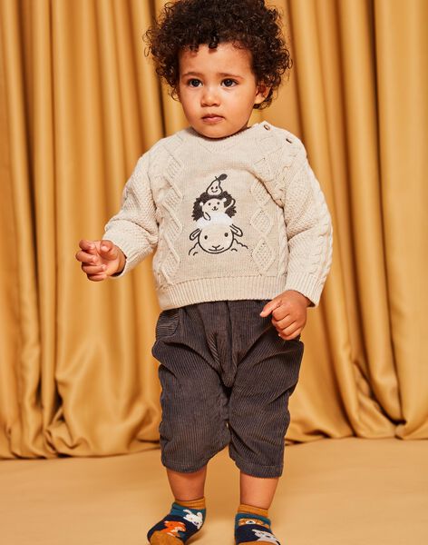 Pull en tricot fantaisie chiné DALUGO / 22H1BGR1PULA011