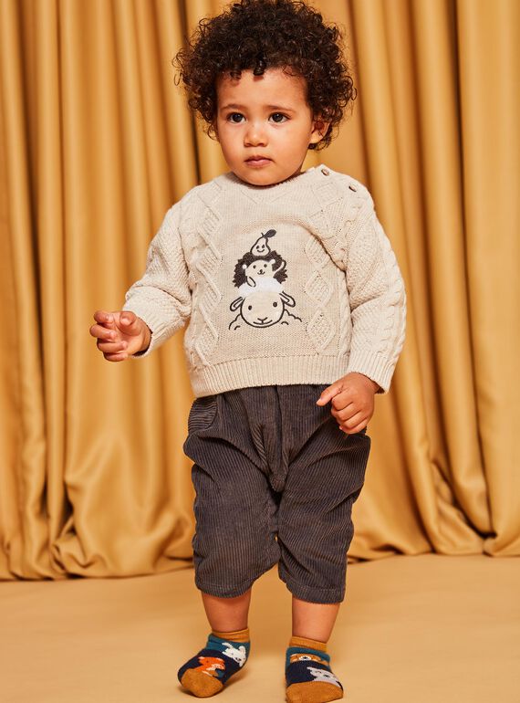 Pull en tricot fantaisie chiné DALUGO / 22H1BGR1PULA011