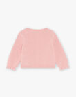 Gilet en tricot rose FADORIANE / 23E1BFB1CARD309