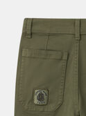 Pantalon vert kaki Garçon NUCHINAGE / 25H3PGQ2PAN604