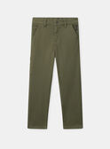 Pantalon vert kaki Garçon NUCHINAGE / 25H3PGQ2PAN604