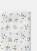 Écharpe écru à motif fleuri Bébé Fille NIMAYA / 25H4BFE1SNO001