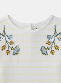 T-shirt marinière jaune sequins MIXMARETTE 2 / 25E2PF52TML001