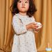Robe en tricot à jacquard petits pois écru