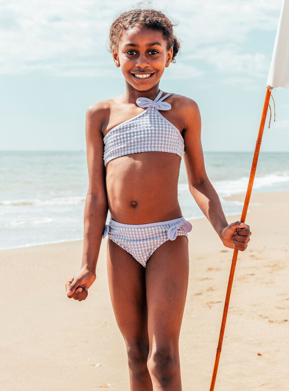 Maillot de bain deux pièces imprimé vichy  MRUNOUETTE / 25E4PFC5D4L001