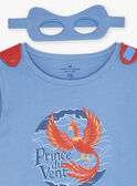 Ensemble pyjama bleu à motif Phoenix Prince du vent KUIMAGE 2 / 24E5PG72PYT216