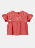 Tee Shirt Manches Courtes Rouge KIWIETTE / 24E2PFC2TMC410