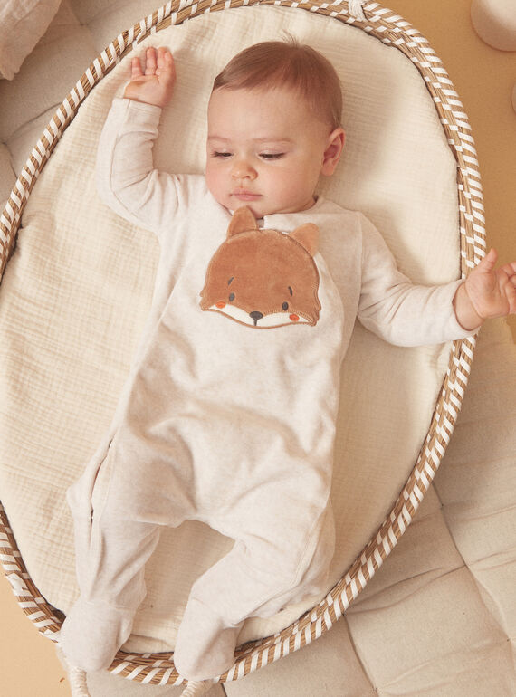 Grenouillère Beige Chiné LONNIE / 24H0NG11GREA011