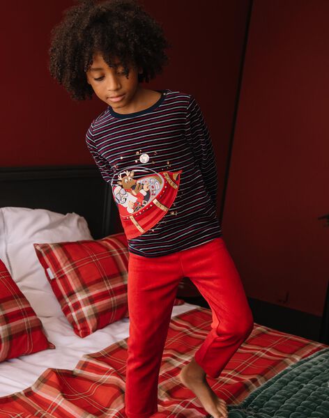 Pyjama de Noël en velours thème Père Noël DODIRAGE / 22H5PG73PYJC205