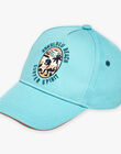 Casquette turquoise en twill à motif dinosaure FLUBEACHAGE / 23E4PGQ1CHA205