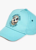 Casquette turquoise en twill à motif dinosaure FLUBEACHAGE / 23E4PGQ1CHA205