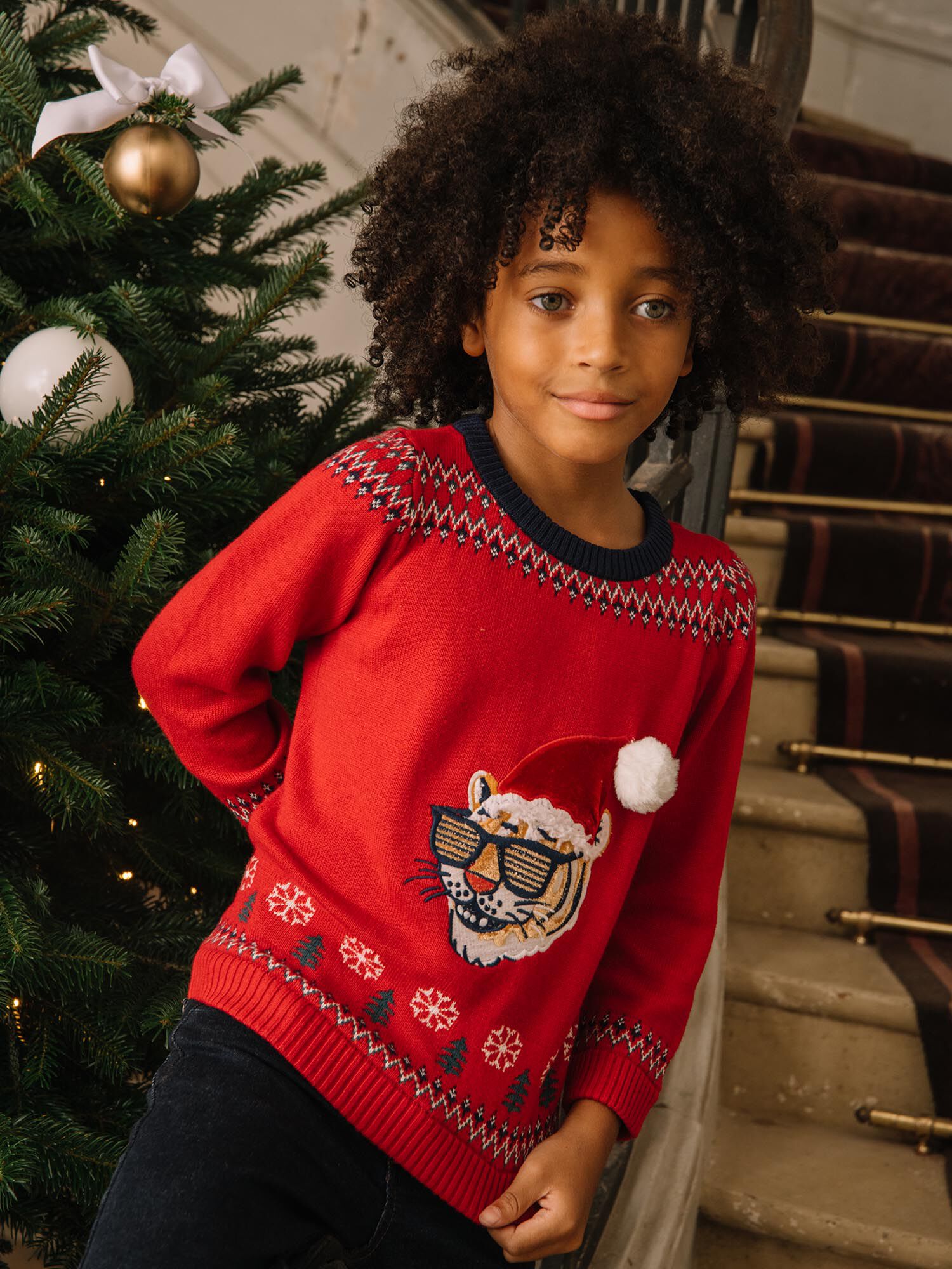 Pull de hotsell noel tricoté main