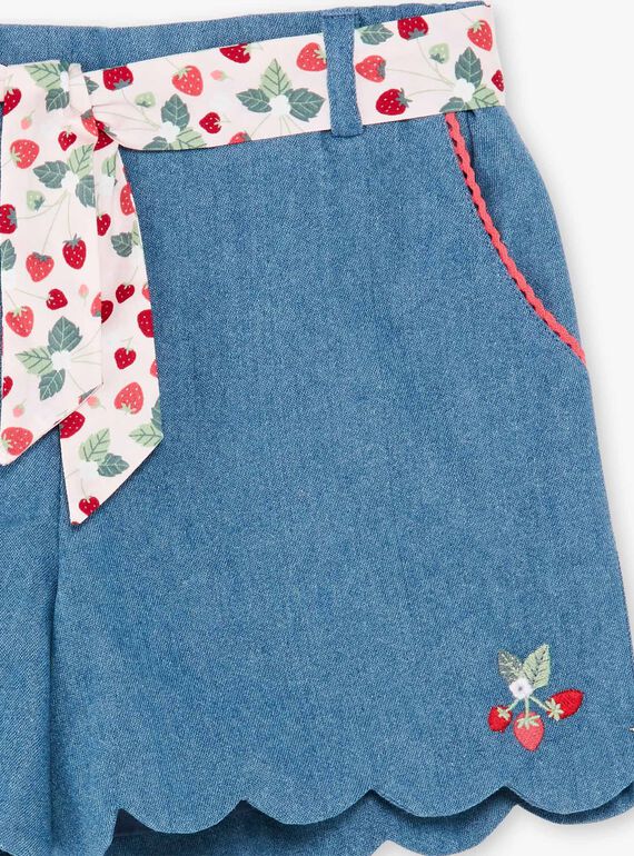Short denim avec ceinture ZONORETTE / 21E2PFJ1SHOP269