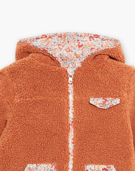 Veste réversible à capuche marron DRIPOETTE 2 / 22H2PFV1CAP821
