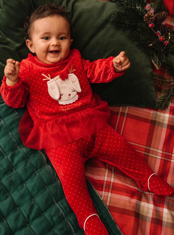 Pyjama de Noël bébé garçon en velours