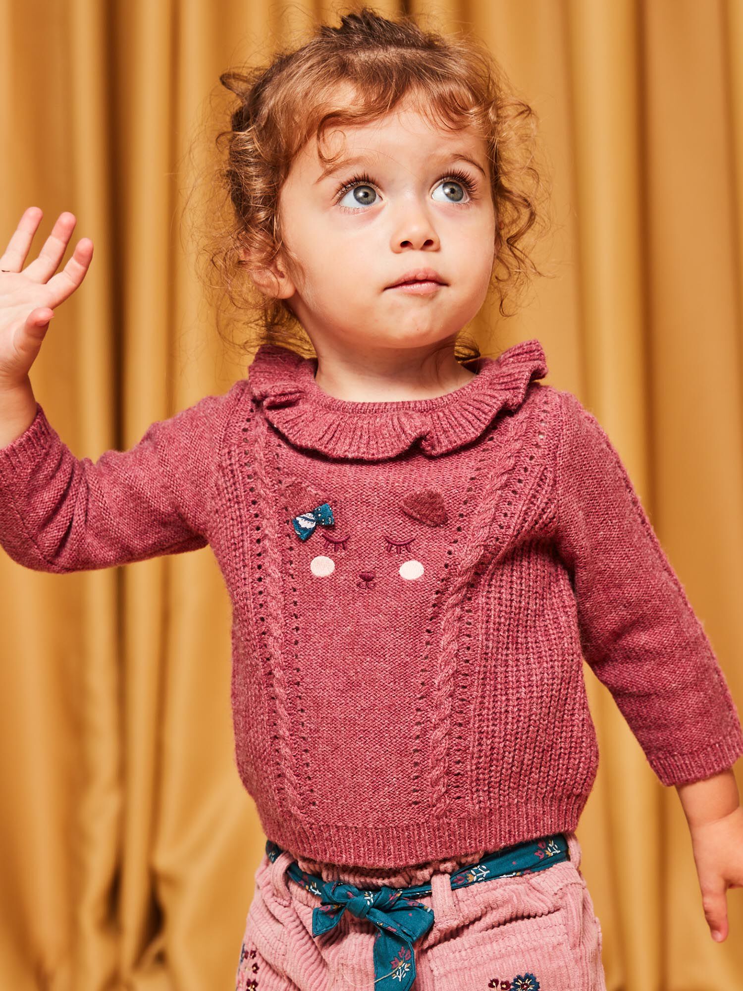 Sergent major pull store fille