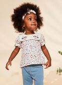 Blouse écru fleuri FALALOU / 23E1BFC1CHE001