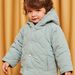 Manteau à capuche Vert-Gris