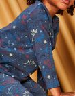 Pyjama jersey bleu marine chiné à imprimé dinosaures DECOSMAGE / 22H5PG25PYJ222