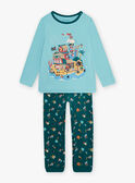 Ensemble pyjama bleu motif pirate enfant garçon CAPIRAGE / 22E5PG45PYJC215