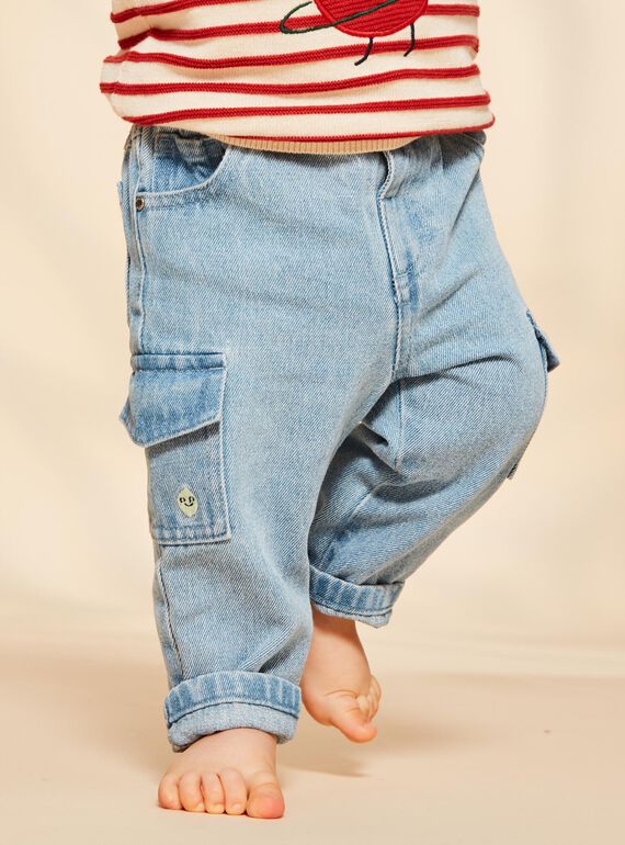 Jean en denim style cargo FACEAN / 23E1BGB1JEAP269