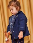 Manteau à capuche 2 en 1 bleu marine DINORA / 22H1BFG1PAR070