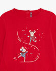 T-shirt rouge à manches longues DRITOMETTE / 22H2PFX1TMLF529
