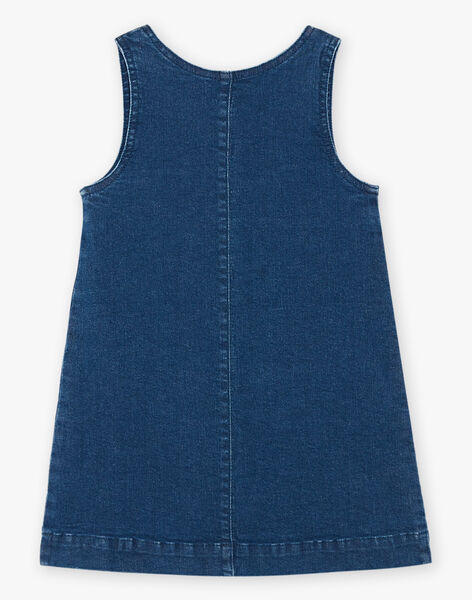 Robe chasuble en denim bleu foncé FECHAZETTE / 23E2PFB1CHSK005