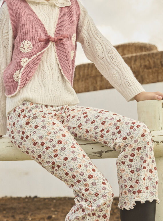 Legging évasé à fleurs MALEGETTE / 25E2PF71LG001