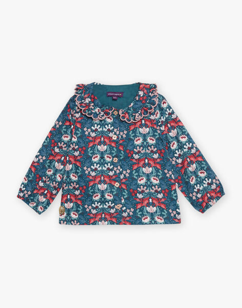 Chemisier en twill à imprimé fleur DATAHINA / 22H1BFZ1CHEG633
