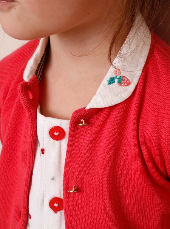 Cardigan rose col claudine ZOPAETTE / 21E2PFJ1CARD323