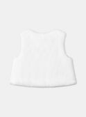 Cardigan sans manches Ecru LANOURE / 24H1BFQ1CSM001