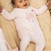 Grenouillère en velours et bonnet assorti rose bébé fille
