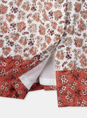 Robe terracotta patchwork KANORA / 24E1BFE1ROB001