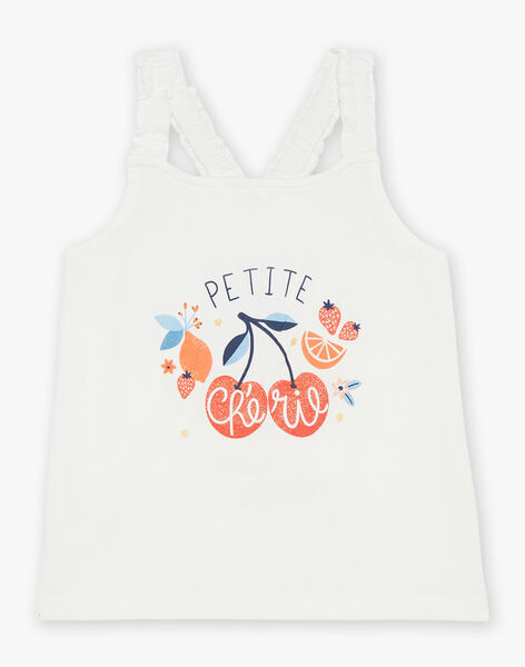 Débardeur écru à motif fruit FLYTETTE / 23E2PFR3DEB001