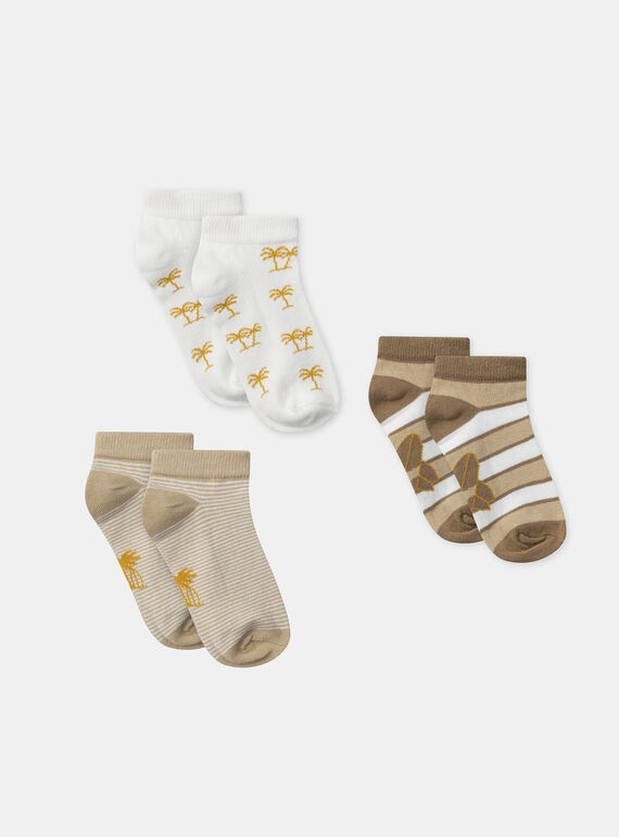 Lot de 3 chaussettes basses MLAPAGE / 25E4PGK1LCB080