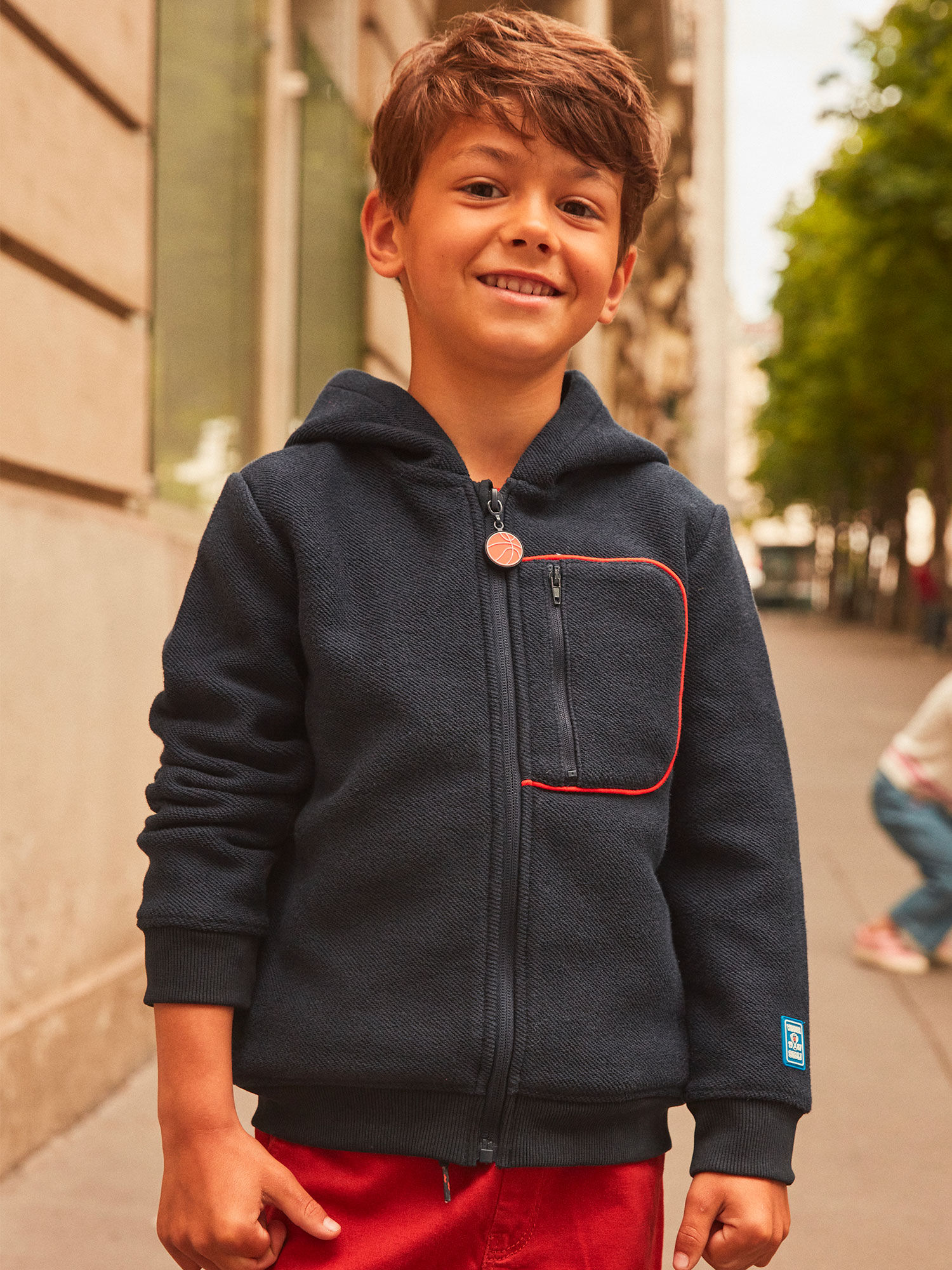 Gilet bleu sale garcon