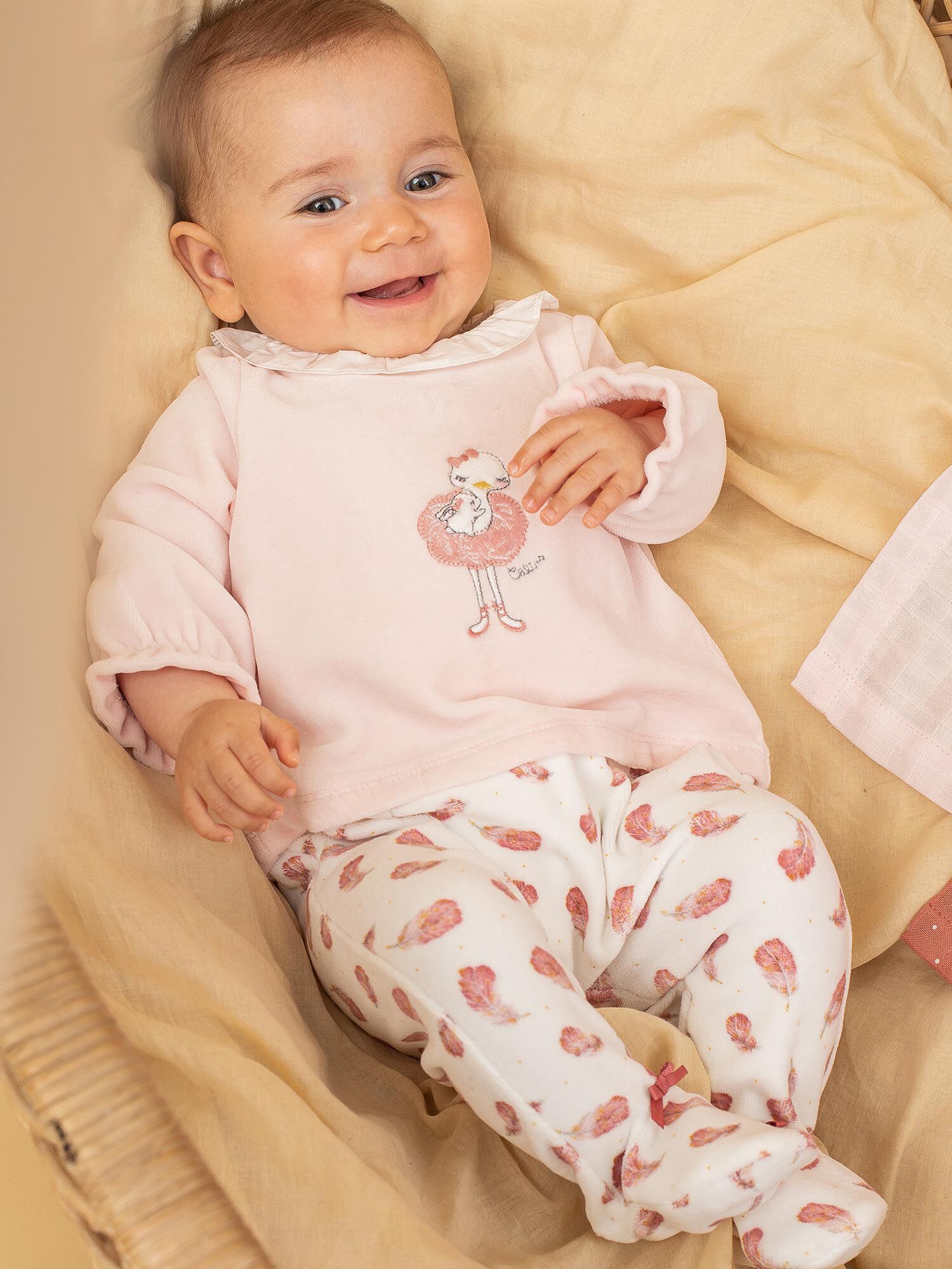 68 cm Pyjama bébé velours Supernoisette 6 mois Taille 