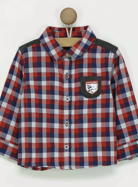 Chemise rouge à carreaux PATOM / 18H1BGQ1CHMF518