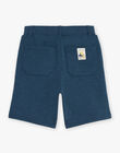 Bermuda bleu canard en molleton FLABERAGE / 23E3PGO1BER714