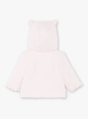 Veste à capuche rose pâle bébé fille ZOLIKA / 21E0CFG1VES301