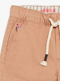 Short en twill marron pécan FATRISTAN / 23E1BGP1SHOI821