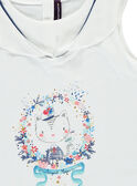 Tee shirt manches courtes blanc REFINETTE / 19E2PFE1TMC001