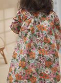 Robe en popeline fleurie KABEATRICE / 24E1BF31ROB607