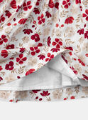 Robe imprimé fleuri à manches volantes Fille NEROBETTE / 25H2PFK2ROB001