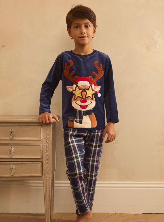 Pyjama noël Cerf LAPERAGE / 24H5PGF1PYJ705