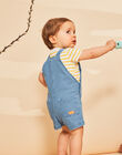 Salopette courte bleue en denim FAROMEO / 23E1BGS2SACP272