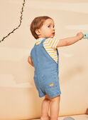 Salopette courte bleue en denim FAROMEO / 23E1BGS2SACP272