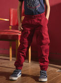 Pantalon Dézipable rouge MOCLAGE / 25E3PGJ1PANF504