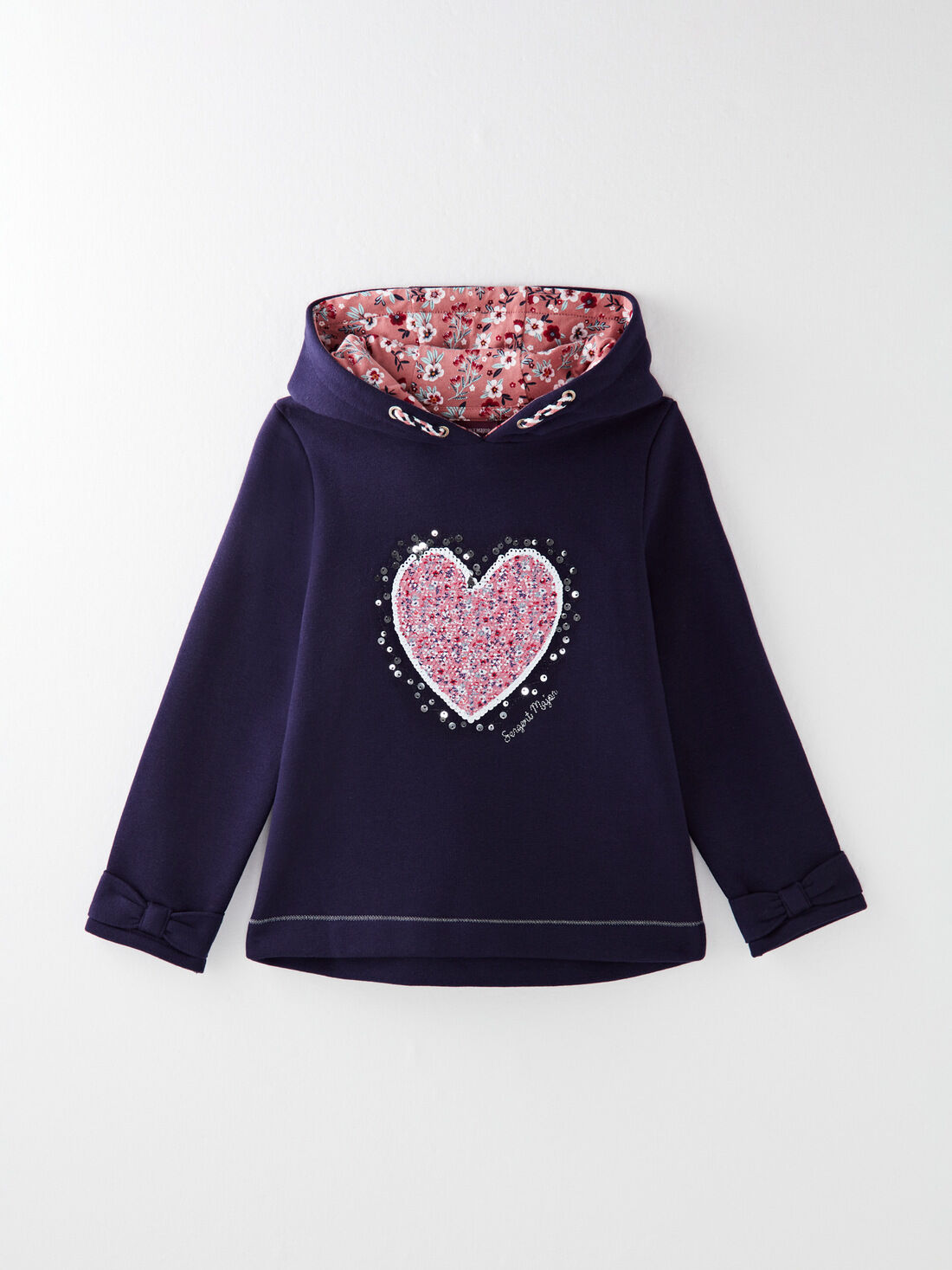 Sweat shirt à capuche bleu marine : Pull, gilet et cardigan enfant |  SergentMajor